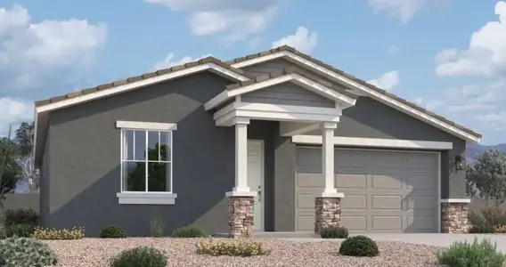 New construction Single-Family house 37574 N Cowboy Ln, San Tan Valley, AZ 85140 Violet Homeplan- photo 0