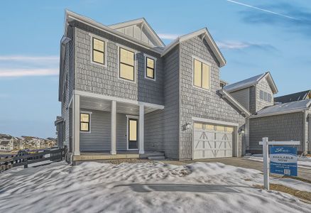 New construction Single-Family house 8838 Moonshimmer Trl, Littleton, CO 80125 4054 Morningside Exterior B - Lake Cottage- photo 4 4