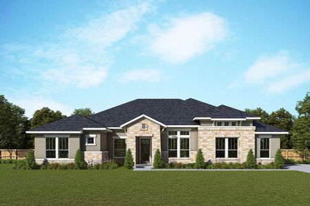 New construction Single-Family house 2893 Sandman Pass, Leander, TX 78641 plan The Monterey - image