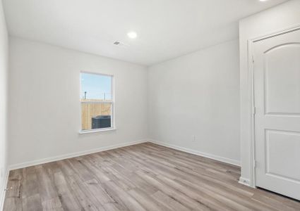 The dining room of the Sabine plan has a window that lets in great natural light.