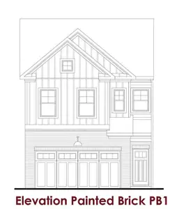 New construction Townhouse house 317 Brook Landing Cir, Auburn, GA 30011 plan Medlock - image