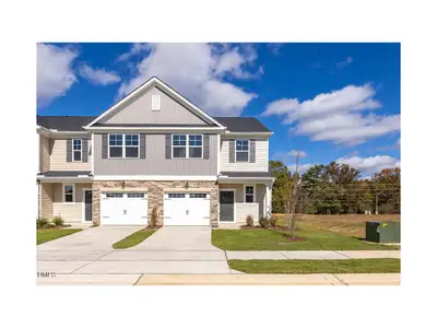 New construction Townhouse house 3808 Well Fleet Dr, Fuquay Varina, NC 27592 plan The Graham Exterior - image
