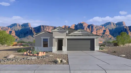 New construction Single-Family house 12234 E Lupine Ln, Florence, AZ 85132 plan Easton - image