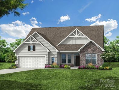 Homesite 596 features an Edgefield A, Ranch Floorplan with front load garage.