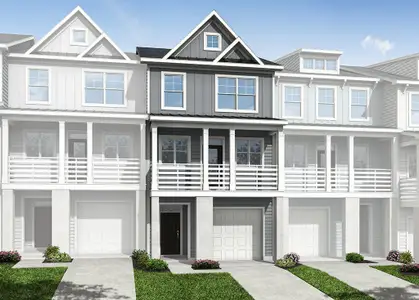 New construction Townhouse house 341 Laurens View Ln, Charleston, SC 29492 plan Ashley - image