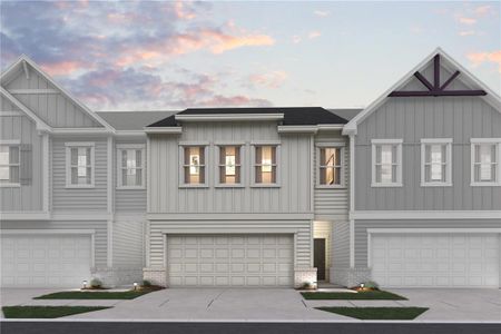 New construction Townhouse house 440 Point Place Dr., Loganville, GA 30052 Bradford- photo 0