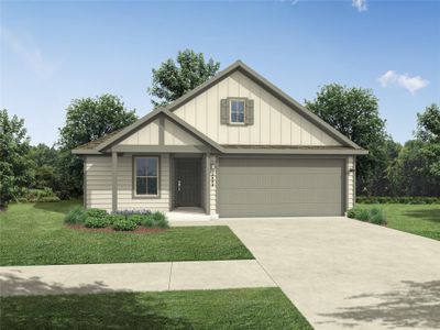 New construction Single-Family house 200 Hidalgo Ln, Elgin, TX 78621 Quartz | Trinity Ranch- photo 0