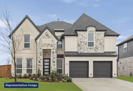 New construction Single-Family house 3336 Edgewood Creek Blvd, Celina, TX 75009 plan Hillcrest II 45 F (w/Media) - image