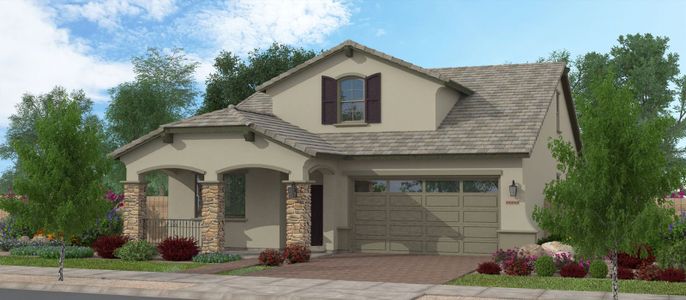 New construction Single-Family house 15644 W Pershing St, Surprise, AZ 85379 Whitney w/Loft- photo 0