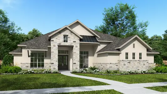 New construction Single-Family house 240 Berrywood Ln, New Braunfels, TX 78132 plan 3850A - image