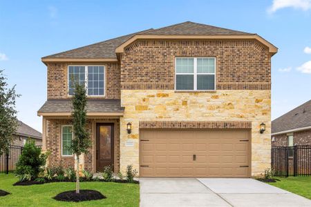 New construction Single-Family house 3027 Sunmoon Lane, Katy, TX 77493 Wren- photo 0