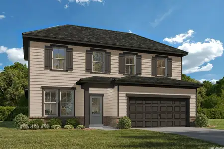 New construction Single-Family house 7410 Bloodwood Bay, San Antonio, TX 78227 plan The Ashport B - image