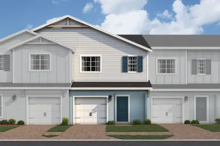 New construction Townhouse house 2718 Brave Reeves Rd, Orlando, FL 32822 plan San Jose - image