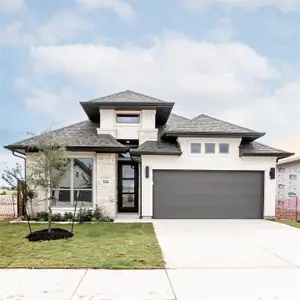 New construction Single-Family house 308 Watersong Bnd, Lockhart, TX 78644 plan 2180W - image