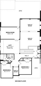 The Elmore floor plan by K. Hovnanian Homes. 2nd floor shown. *Prices, plans, dimensions, features, specifications, materials, and availability of homes or communities are subject to change without notice or obligation.