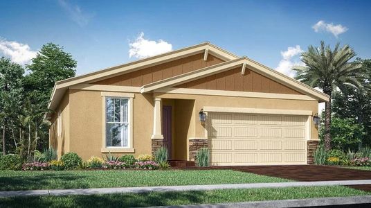 New construction Single-Family house 1277 Se Woodbine Rd, Port St. Lucie, FL 34984 plan Magnolia - image