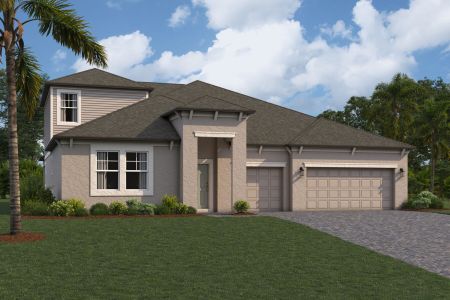 New construction Single-Family house 2081 Drummond Pt, Zephyrhills, FL 33541 plan Corina Bonus Xl - image