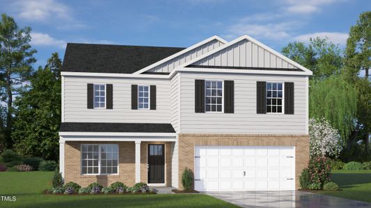 New construction Single-Family house 30 Scenic Rock Drive Drive, Youngsville, NC 27596 The Galen- photo 0