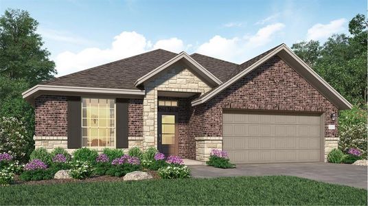 New construction Single-Family house 570 Bluebell Maiden Court, Magnolia, TX 77354 Lantana II- photo 0