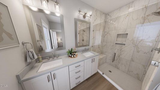 New construction Townhouse house 3016 White Rail Dr, Fuquay Varina, NC 27526 plan Atlas End Unit - image