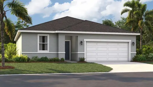 New construction Single-Family house 1770 Flag St, Haines City, FL 33844 plan The Portland - image