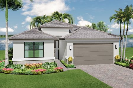 New construction Single-Family house 13492 Secret Garden Ln, Port St. Lucie, FL 34987 plan Sanderling - image