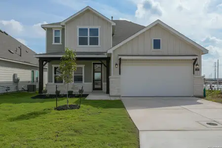 New construction Single-Family house 132 Yale St, Seguin, TX 78155 plan Jordan - image