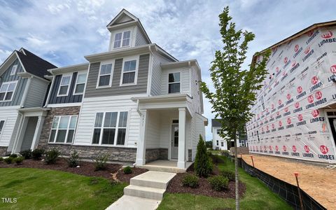 New construction Townhouse house 2411 Whitewing Ln, Wendell, NC 27591 Morgan- photo 0