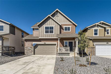 New construction Single-Family house 303 Corkscrew Street, Elizabeth, CO 80107 Harvard- photo 0