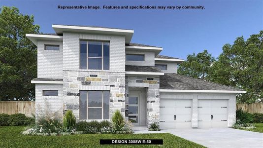 New construction Single-Family house 24915 Hibiscus Garden Way, Katy, TX 77493 Design 3088W- photo 0