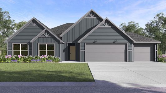 New construction Single-Family house 287 Barron Estate Dr, Lockhart, TX 78644 The Irving- photo 0