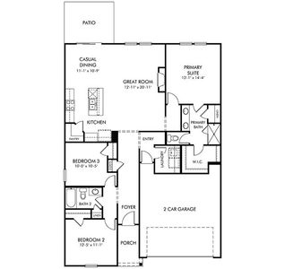 New construction Single-Family house 479 Harben Dr, Woodruff, SC 29388 plan Buchanan - image