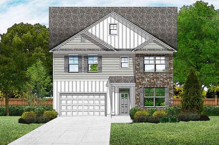 New construction Single-Family house 810 Shiloh Church Rd, Wellford, SC 29385 plan Devonshire ll - image