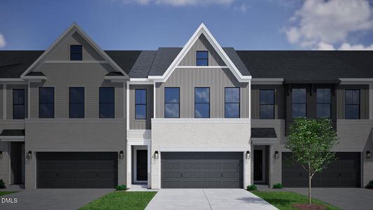 New construction Townhouse house 917 Westerland Wy, Unit 80, Durham, NC 27703 plan Moonflower - image