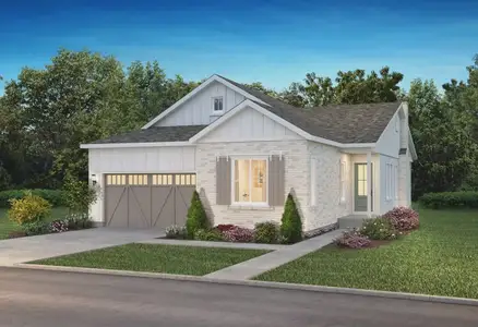 New construction Single-Family house 6843 Bridlespur St, Castle Pines, CO 80108 plan 4084 Legends Elevation A - Modern Farmhouse - image