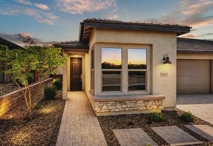 New construction Duplex house 4180 Prairie Schooner Rd, Wickenburg, AZ 85390 plan Evia Elevation A - image