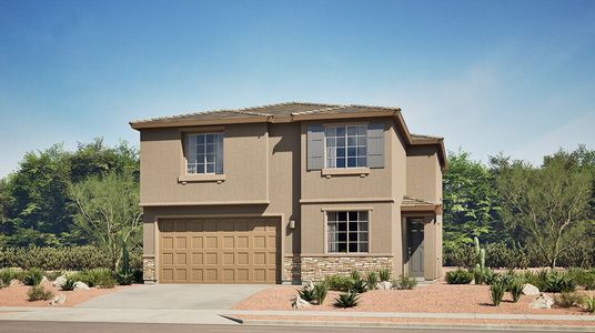 New construction Single-Family house 7535 S Ray Carroll Wy, Tucson, AZ 85747 plan Mesa - image