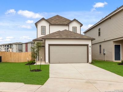 New construction Single-Family house 4463 Tourmaline Way, San Antonio, TX 78245 The Augusta- photo 0