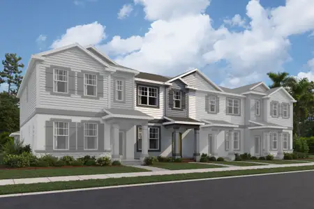 New construction Townhouse house 1365 Hyde St, St. Cloud, FL 34771 plan Rutland - Townhome Series - image