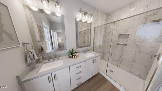 New construction Townhouse house 2411 Adrift Rd, Fuquay Varina, NC 27526 plan Atlas End Unit - image 8