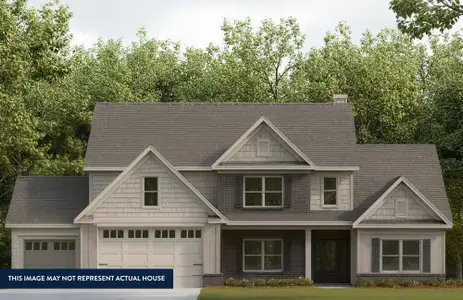 New construction Single-Family house 1425 Willowbend Pl, Monroe, GA 30655 plan (GA) Brunswick A.1 3 Front Entry - image