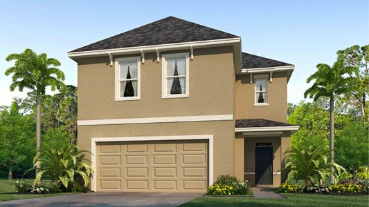 New construction Single-Family house 33256 Regent Canal Street, Wesley Chapel, FL 33545 Elston- photo 0