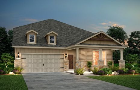 The Keller, a two-story home with 2-car garage, shown with Home Exterior 41