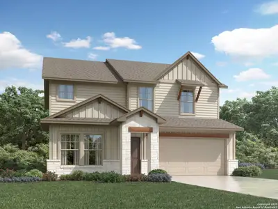 New construction Single-Family house 819 Shatterhand Blvd, San Antonio, TX 78260 plan The Reynolds (890) - image
