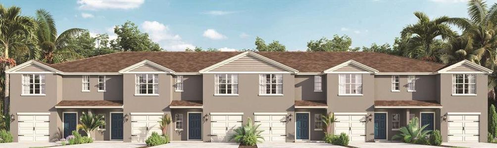 New construction Townhouse house 2882 Hudson Hammock Way, Saint Cloud, FL 34773 Pearson- photo 0