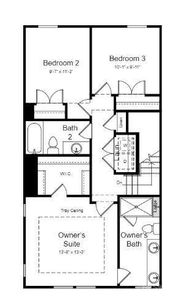 Structural options include: linear fireplace, storage at second floor, full bath on first floor, shower ledge in owner's bath, sky terrace.