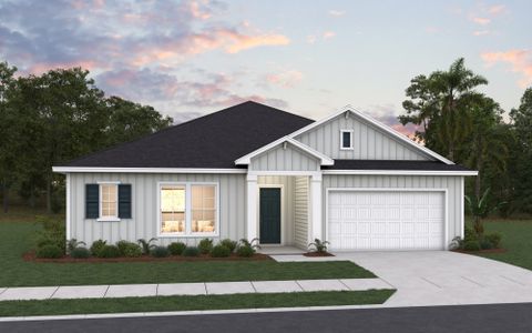 New construction Single-Family house 48 Ribera Dr, Flagler Beach, FL 32136 plan Moore - image