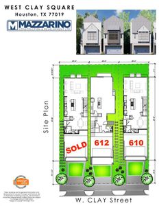 Please be aware that these plans are the property of the architect/builder designer that designed them not DUX Realty, Mazzarino Construction or 610 W CLAY LLC and are protected from reproduction and sharing under copyright law. These drawing are for general information only. Measurements, square footages and features are for illustrative marketing purposes. All information should be independently verified. Plans are subject to change without notification.