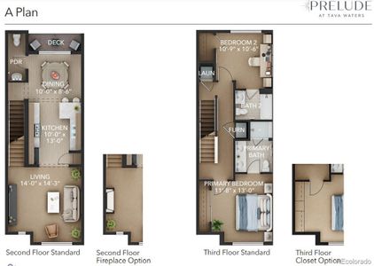 New construction Townhouse house 888 S Valentia St, Unit 102, Bldg 20, Denver, CO 80247 C plan- photo 7 7