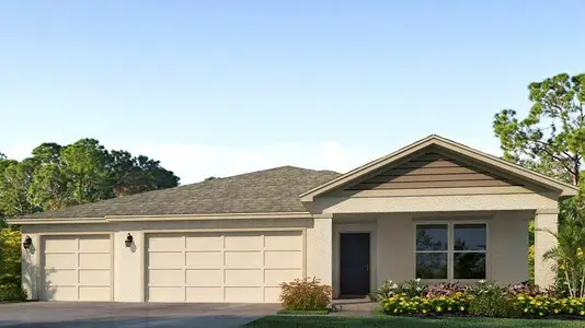 New construction Single-Family house 13140 Bending Creek Trl, Parrish, FL 34219 plan Denham - image